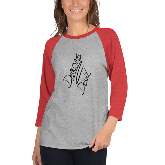 Demons and Devils 3/4 sleeve raglan shirt