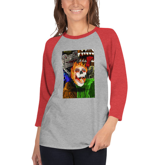 Classic Monster Collection 3/4 sleeve raglan shirt