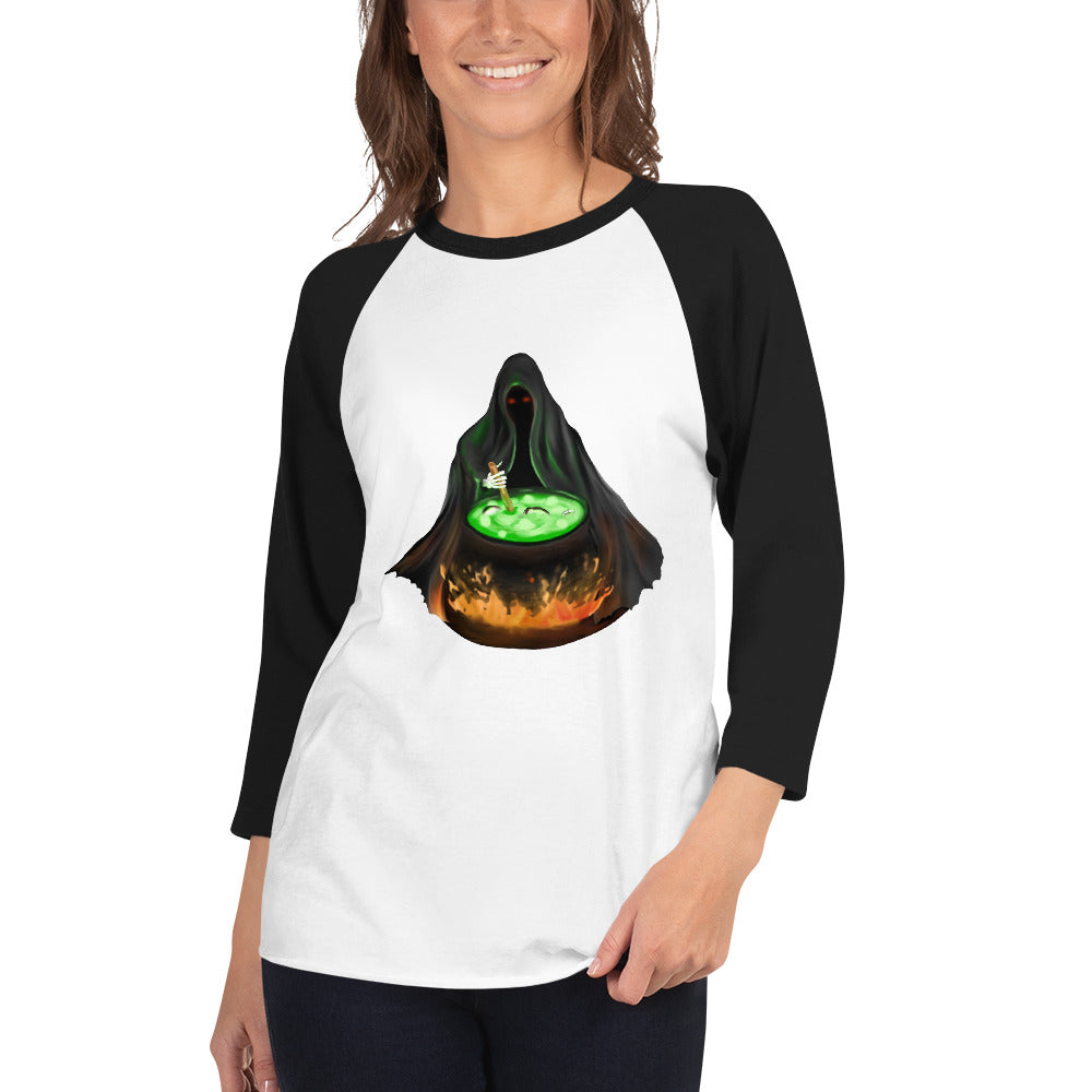 Warlock Reaper 3/4 sleeve raglan shirt
