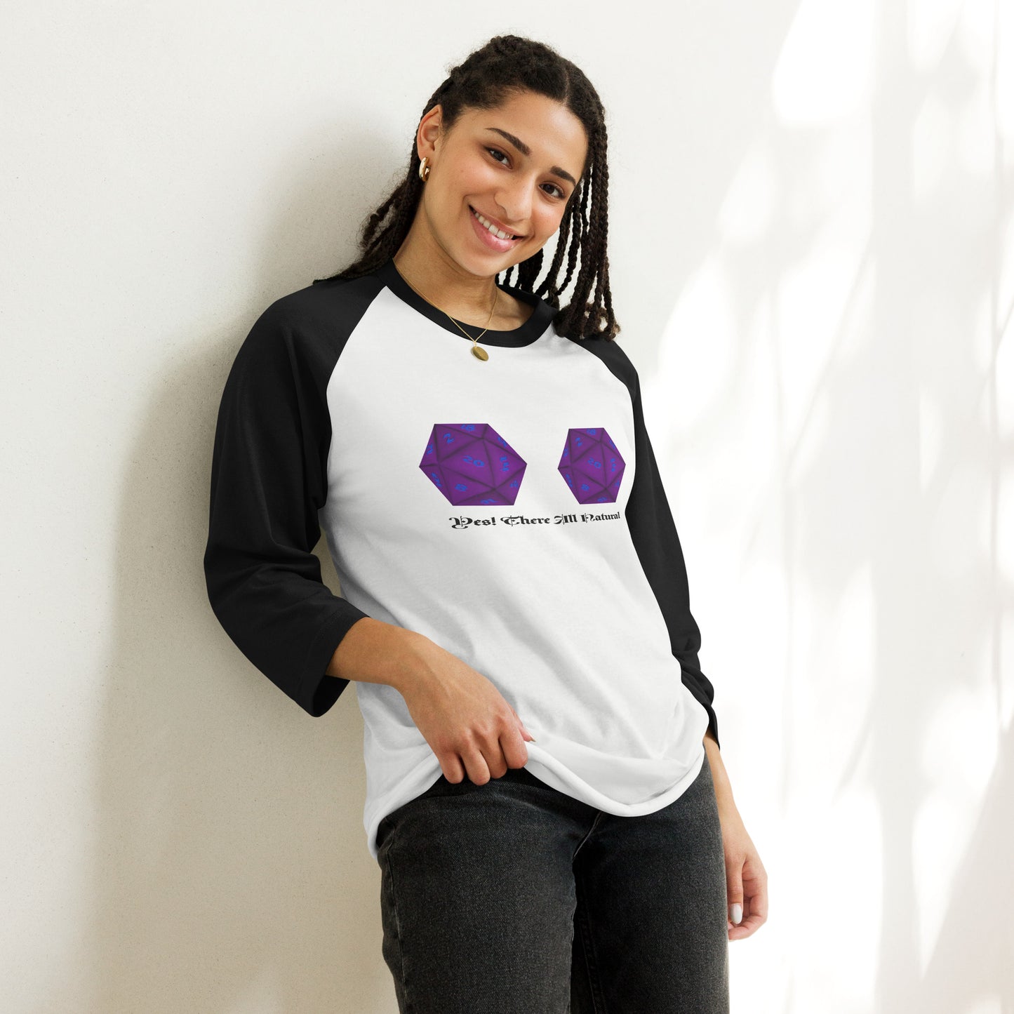 Yes there All Natural 3/4 sleeve raglan shirt