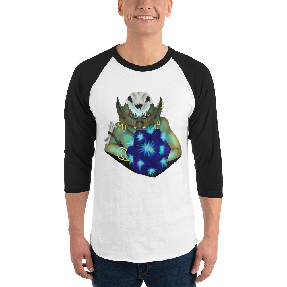 Dice Goblin 3/4 sleeve raglan shirt