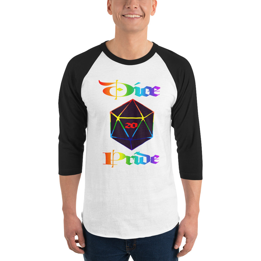 Dice Pride 3/4 sleeve raglan shirt