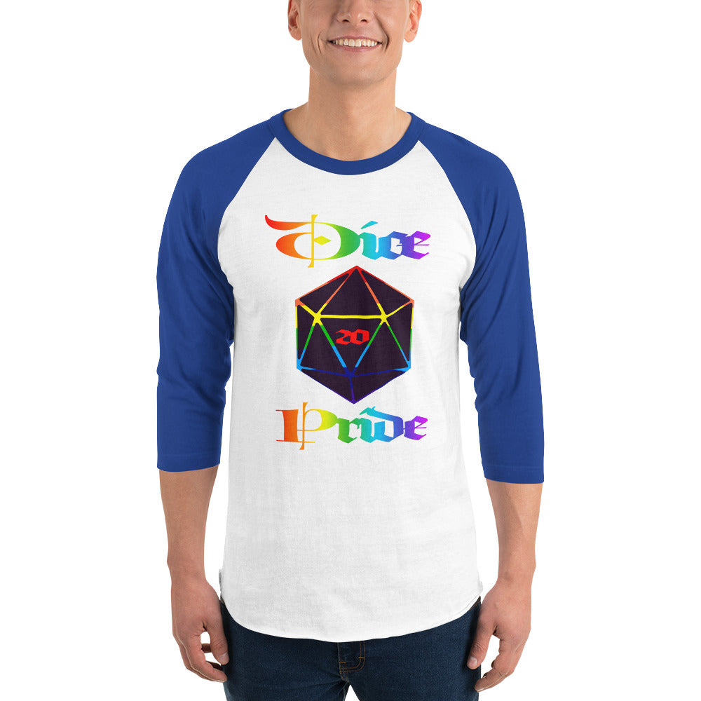 Dice Pride 3/4 sleeve raglan shirt