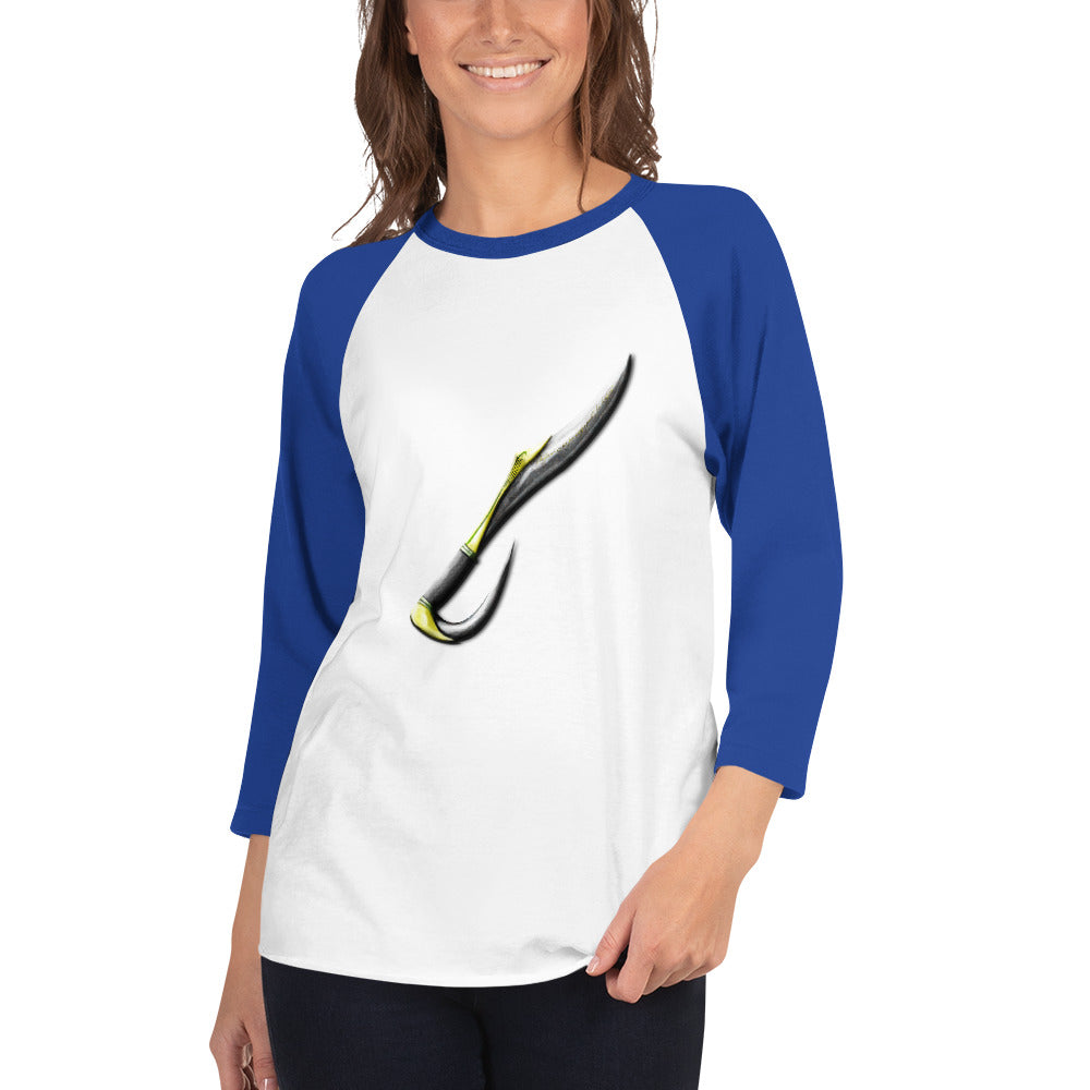 Golden Elven Shortsword 3/4 sleeve raglan shirt