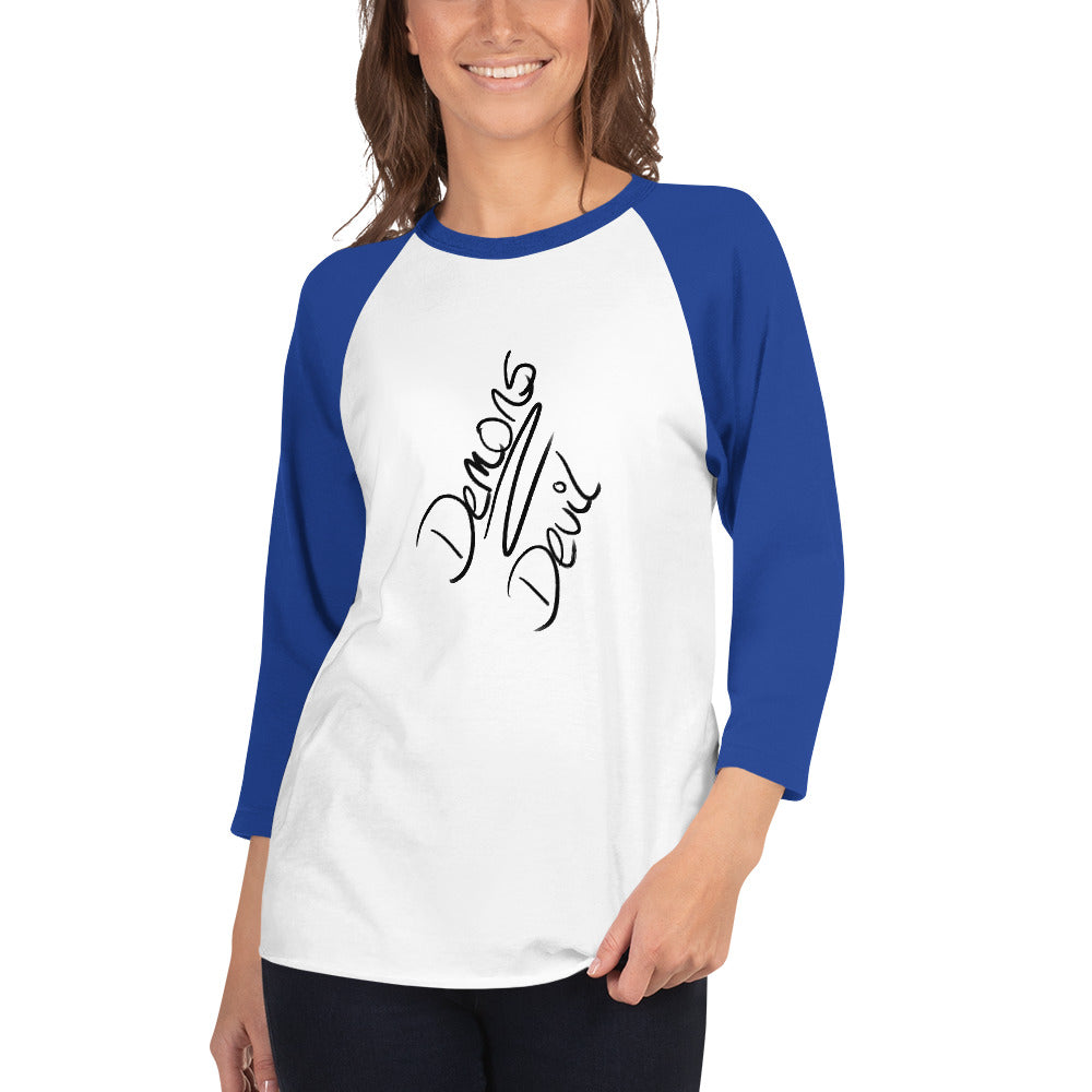 Demons and Devils 3/4 sleeve raglan shirt