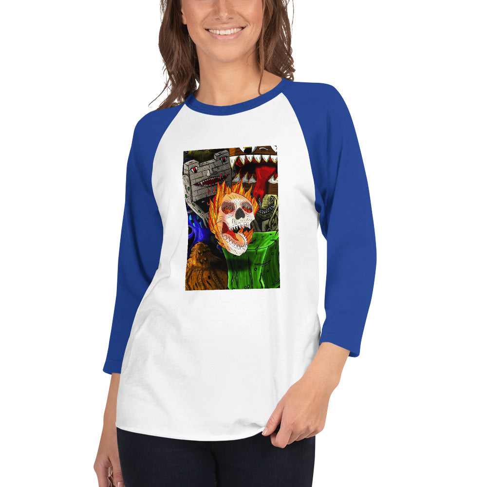 Classic Monster Collection 3/4 sleeve raglan shirt