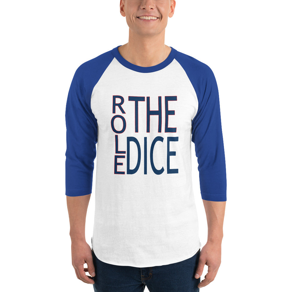 Role the Dice 3/4 sleeve raglan shirt