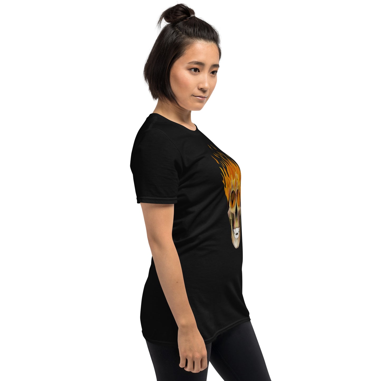 Flaming Skull Short-Sleeve Unisex T-Shirt