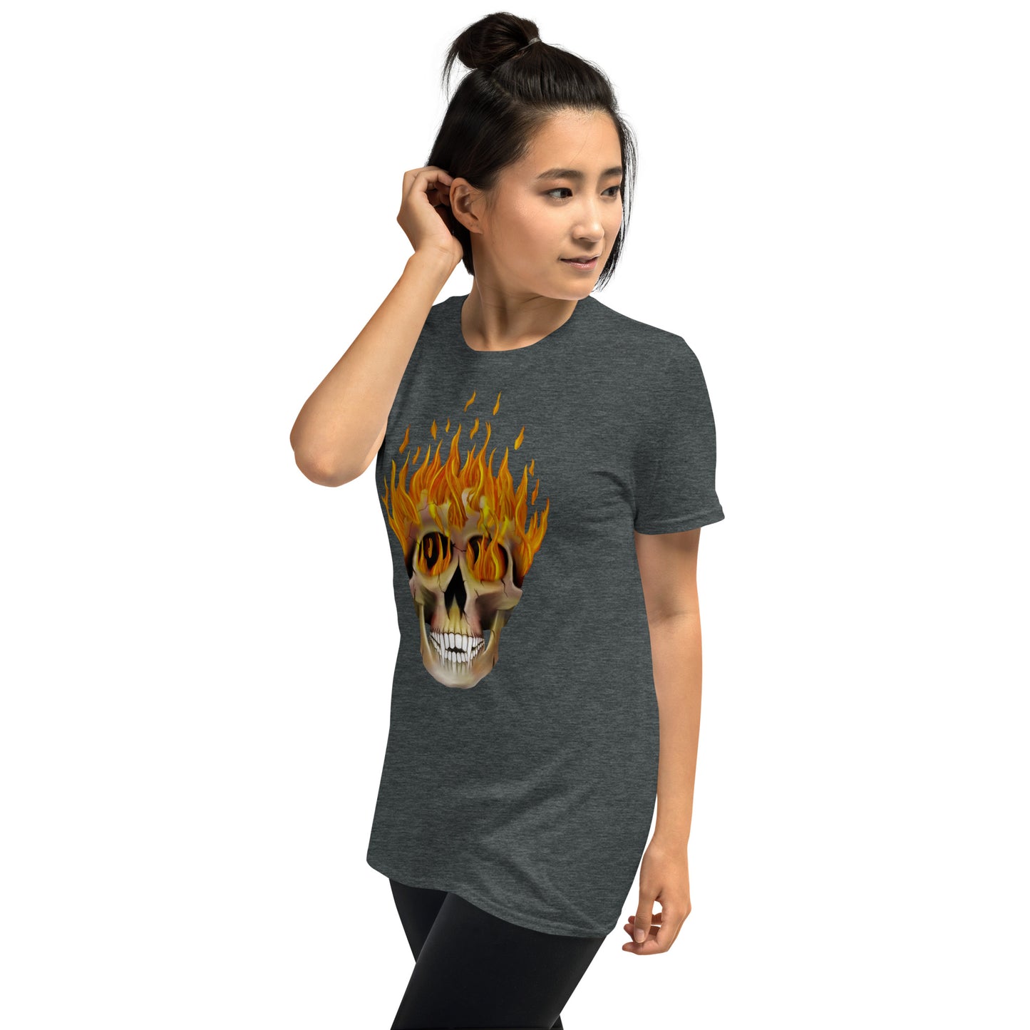 Flaming Skull Short-Sleeve Unisex T-Shirt