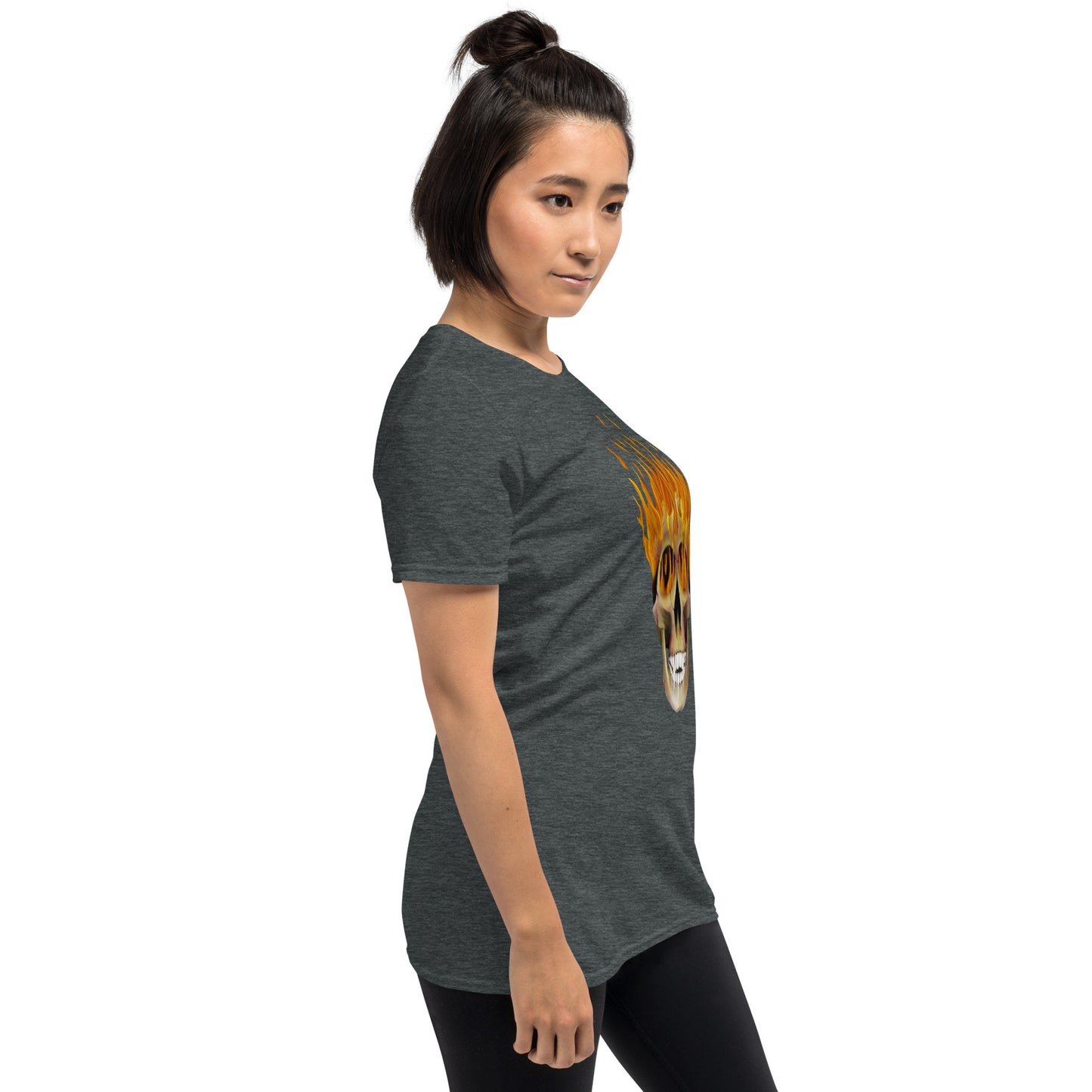 Flaming Skull Short-Sleeve Unisex T-Shirt