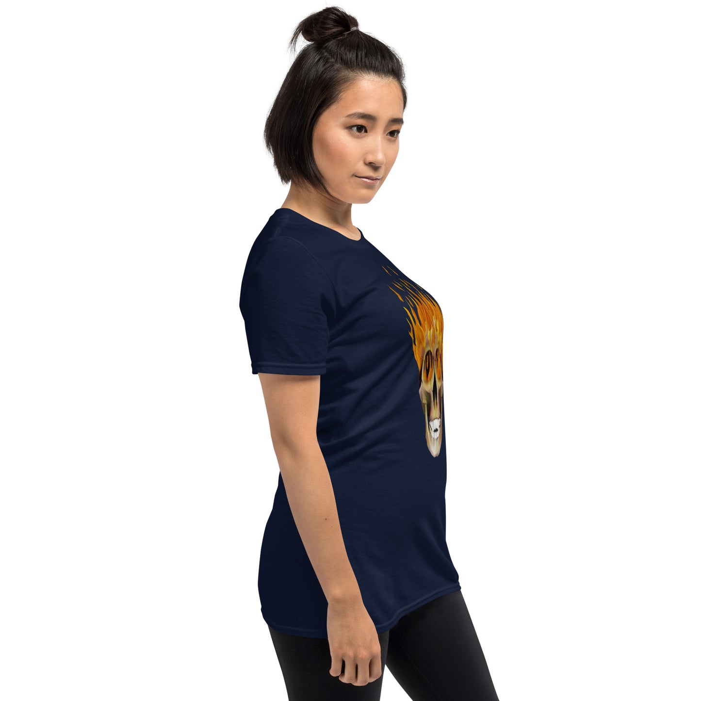 Flaming Skull Short-Sleeve Unisex T-Shirt