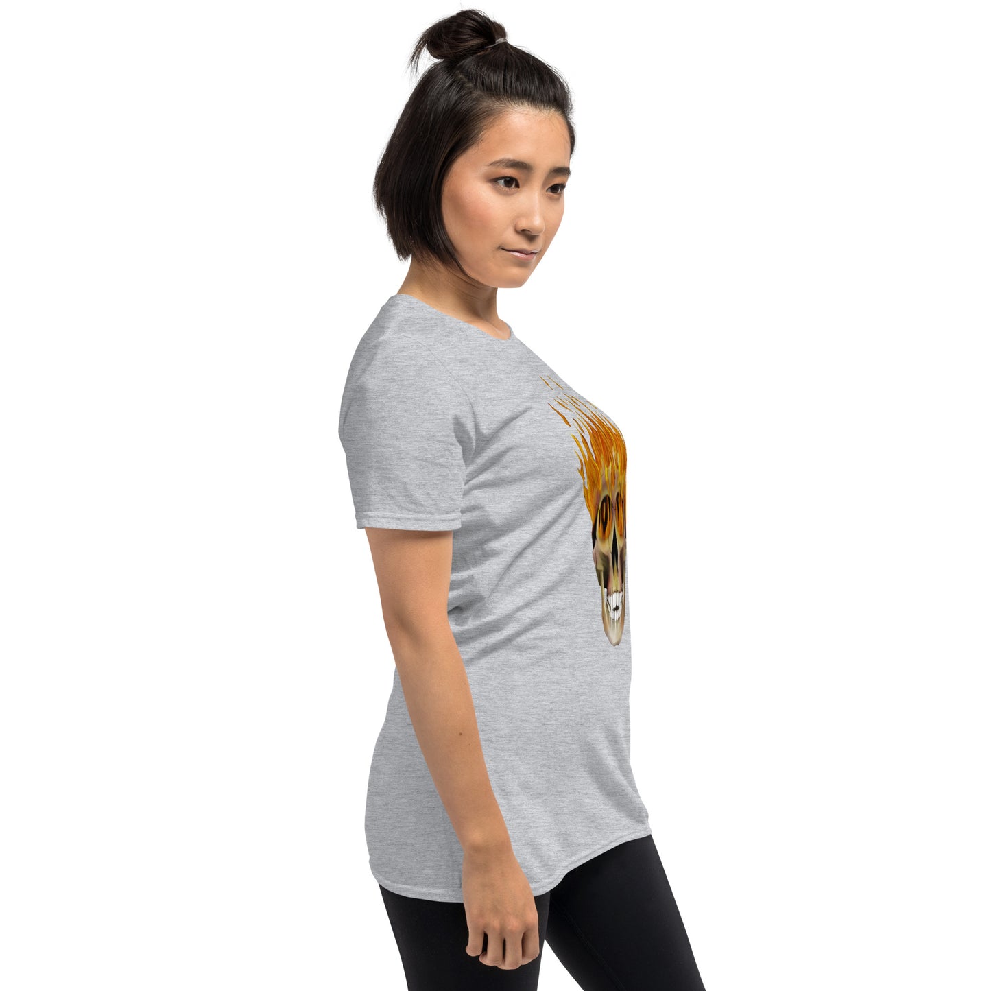 Flaming Skull Short-Sleeve Unisex T-Shirt