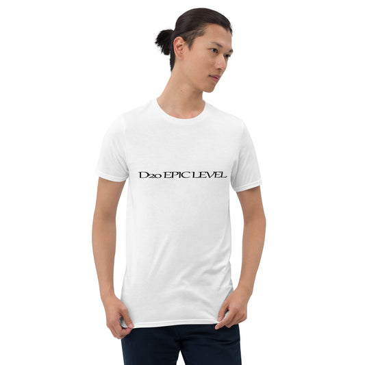 D20 Epic Level Logo Short-Sleeve Unisex T-Shirt