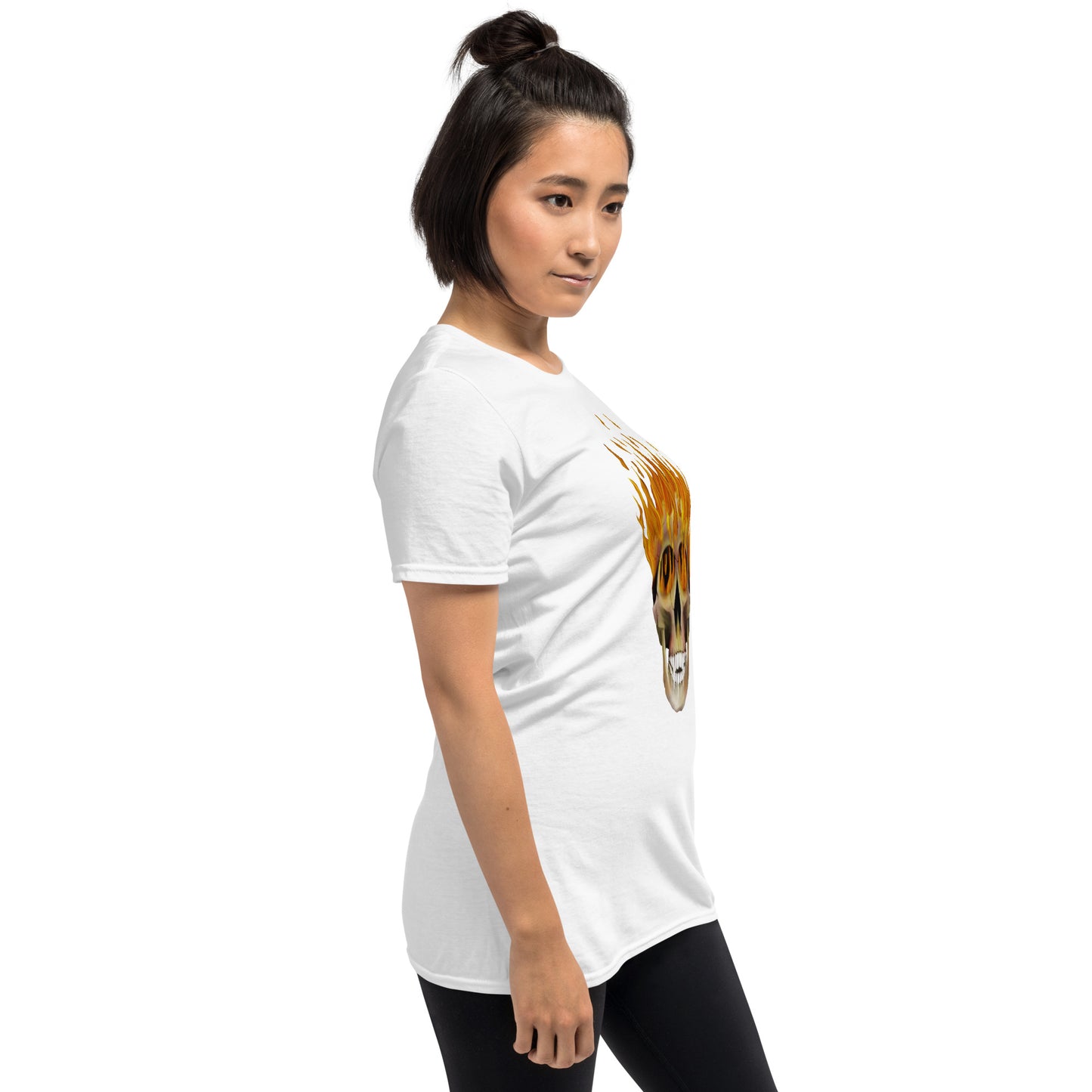 Flaming Skull Short-Sleeve Unisex T-Shirt