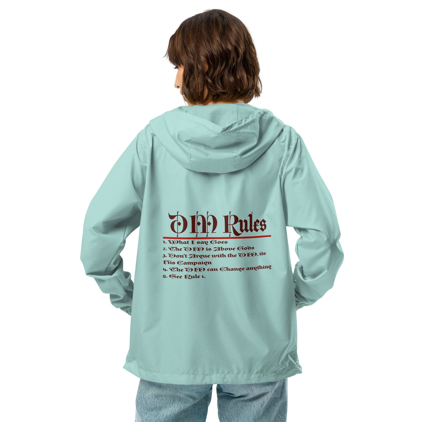 DM Rules Unisex lightweight zip up windbreaker