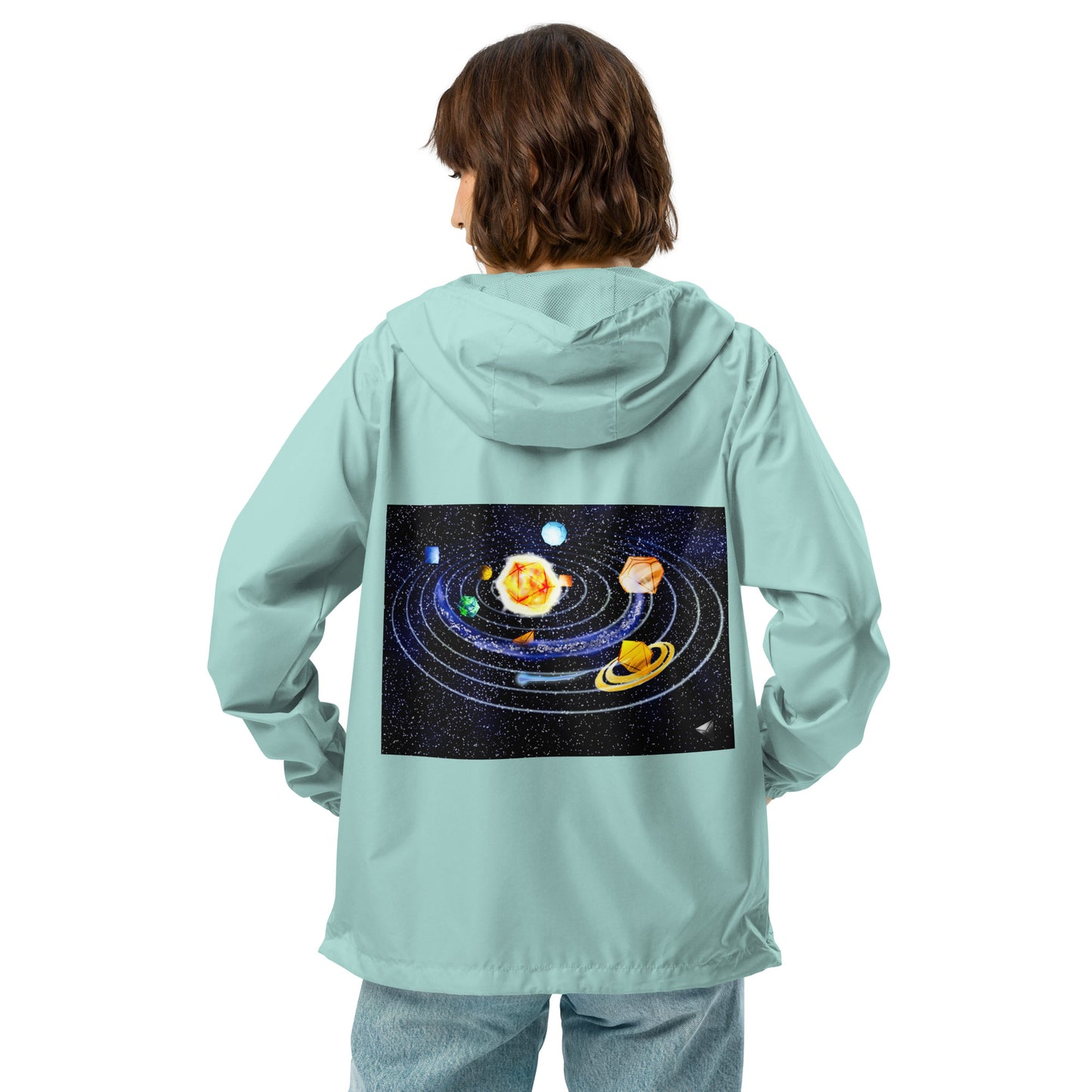 Dice Universe Unisex lightweight zip up windbreaker