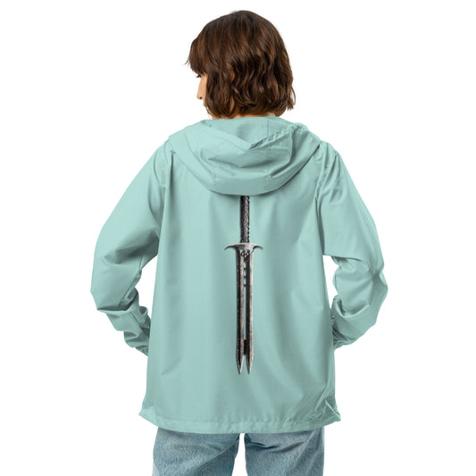 Double Blade Greatsword Unisex lightweight zip up windbreaker