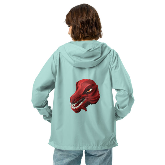 Demon Kobold Head Unisex lightweight zip up windbreaker
