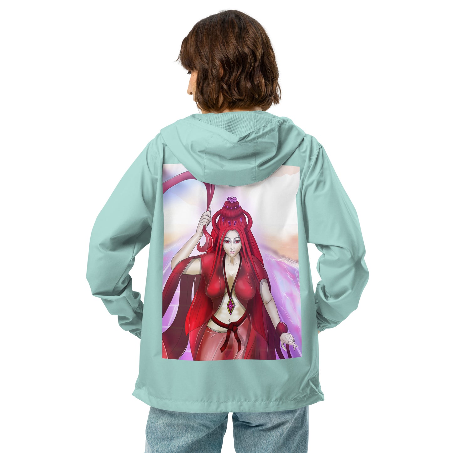 Scarlet Silk Princess Unisex lightweight zip up windbreaker