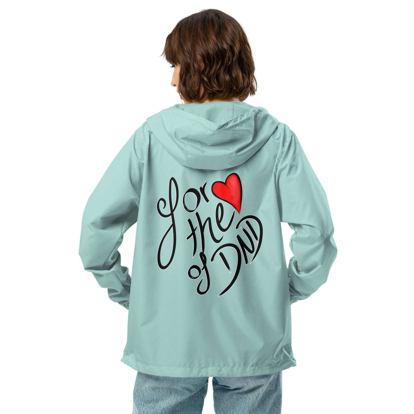 For the Love of DND Unisex lightweight zip up windbreaker