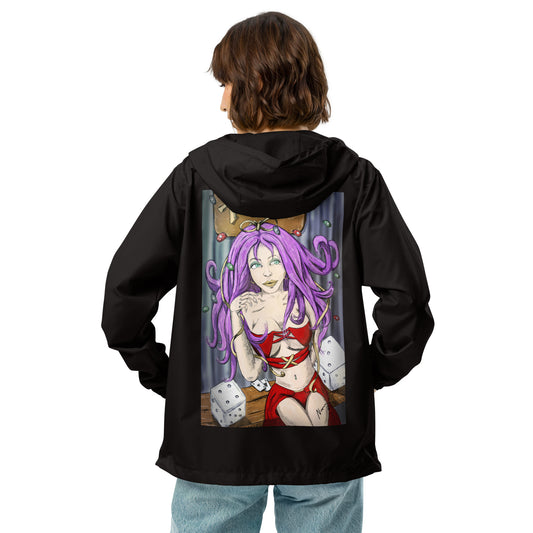 Gambling Girl (Lucky) Unisex lightweight zip up windbreaker