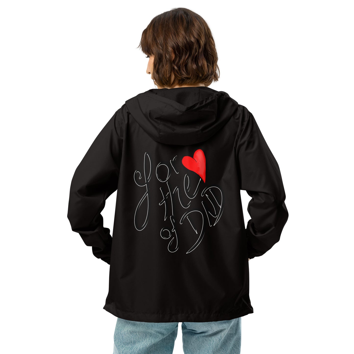 For the Love of DND Unisex lightweight zip up windbreaker