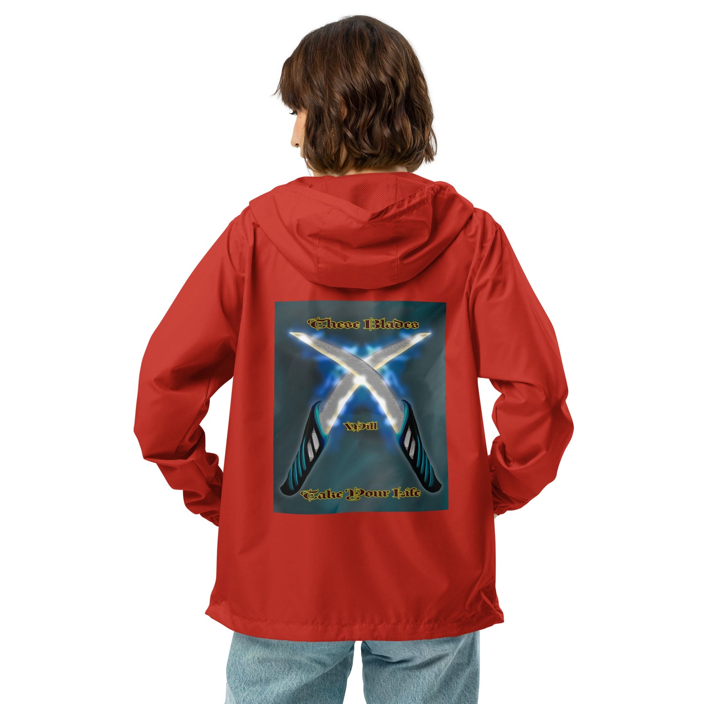 These Blades will Take Your Life Unisex lightweight zip up windbreaker