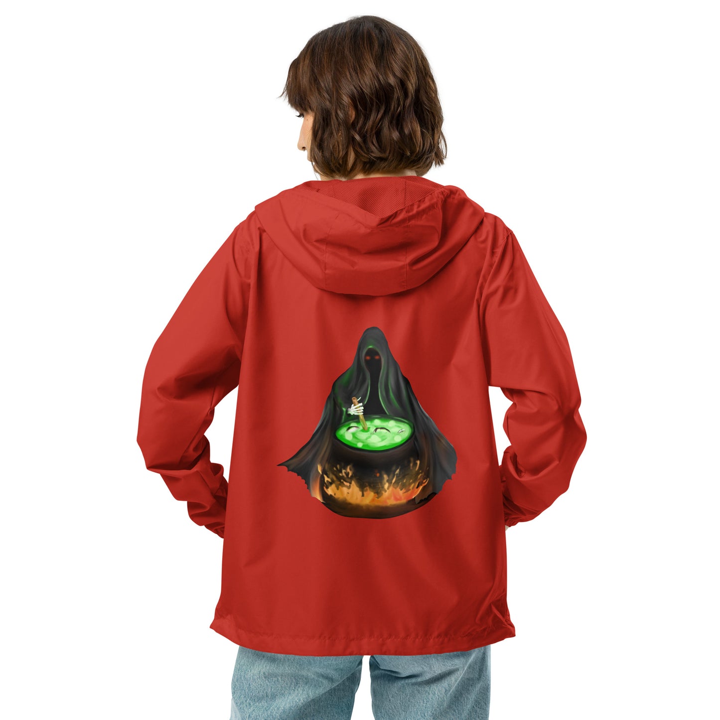 Warlock Reaper Unisex lightweight zip up windbreaker