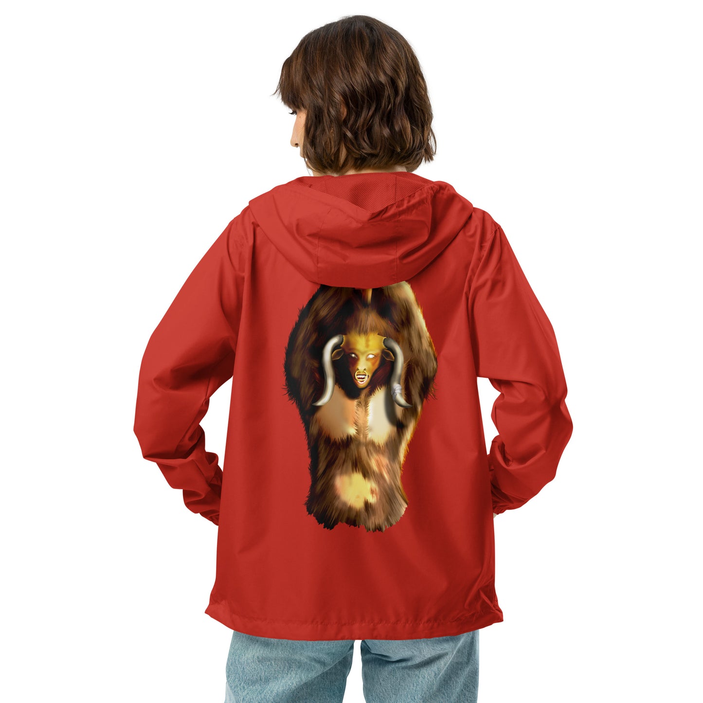 Raging Minotaur Unisex lightweight zip up windbreaker