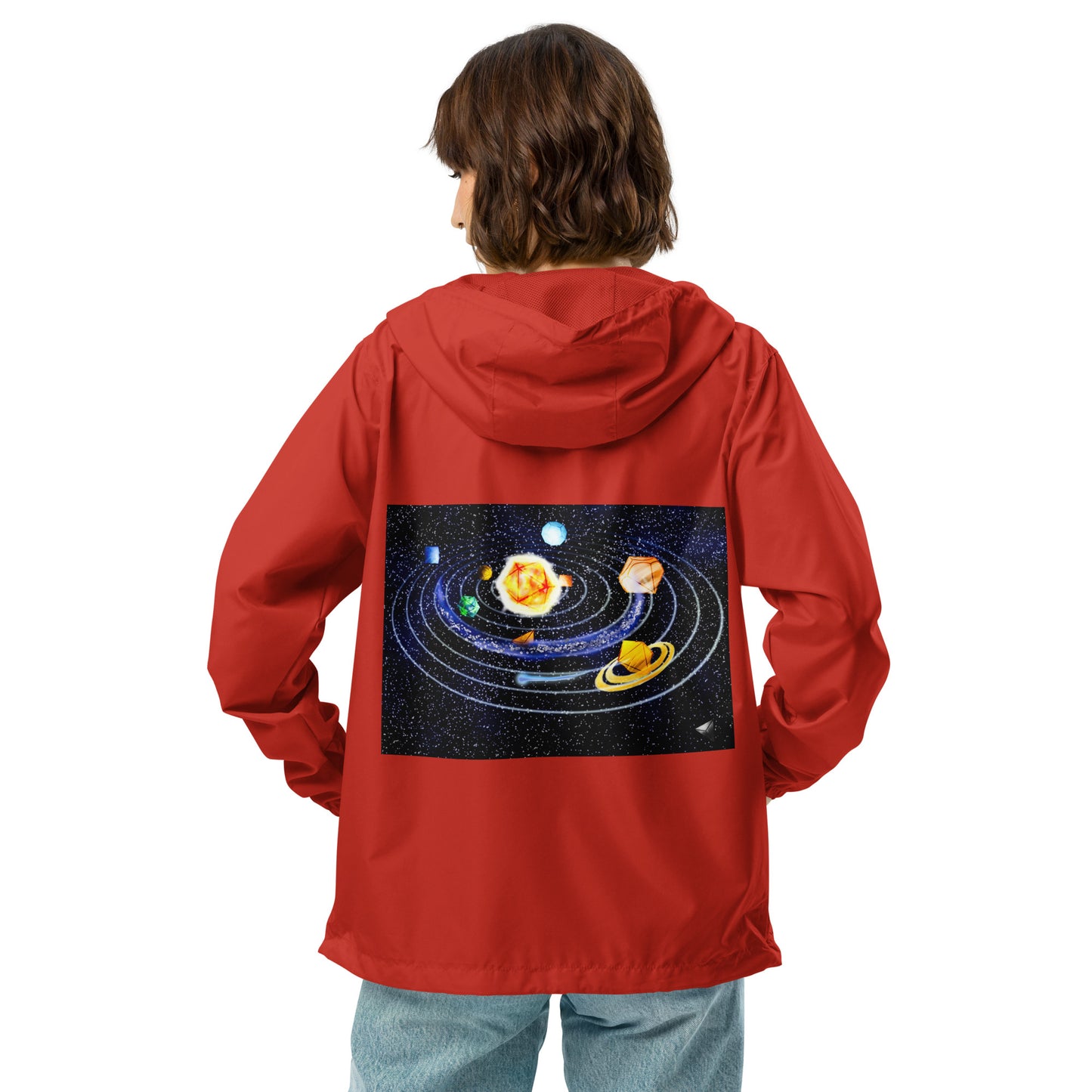 Dice Universe Unisex lightweight zip up windbreaker
