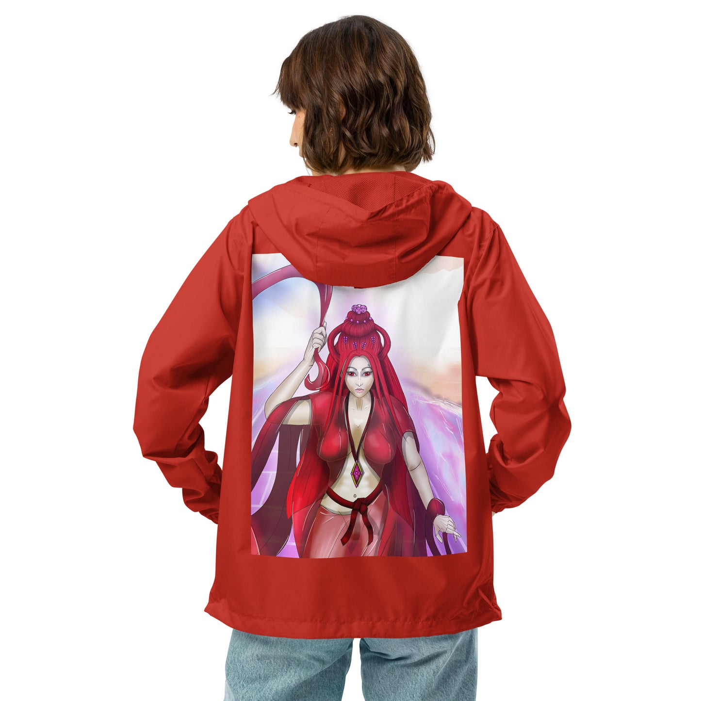 Scarlet Silk Princess Unisex lightweight zip up windbreaker