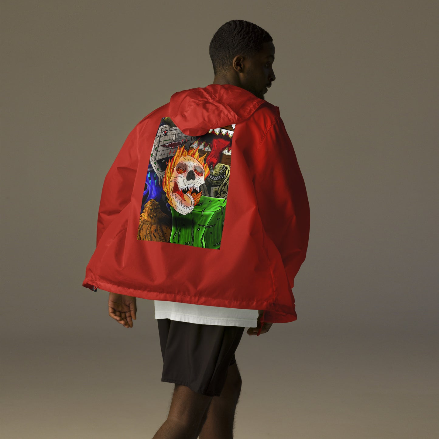 Classic Monster Collection Unisex lightweight zip up windbreaker