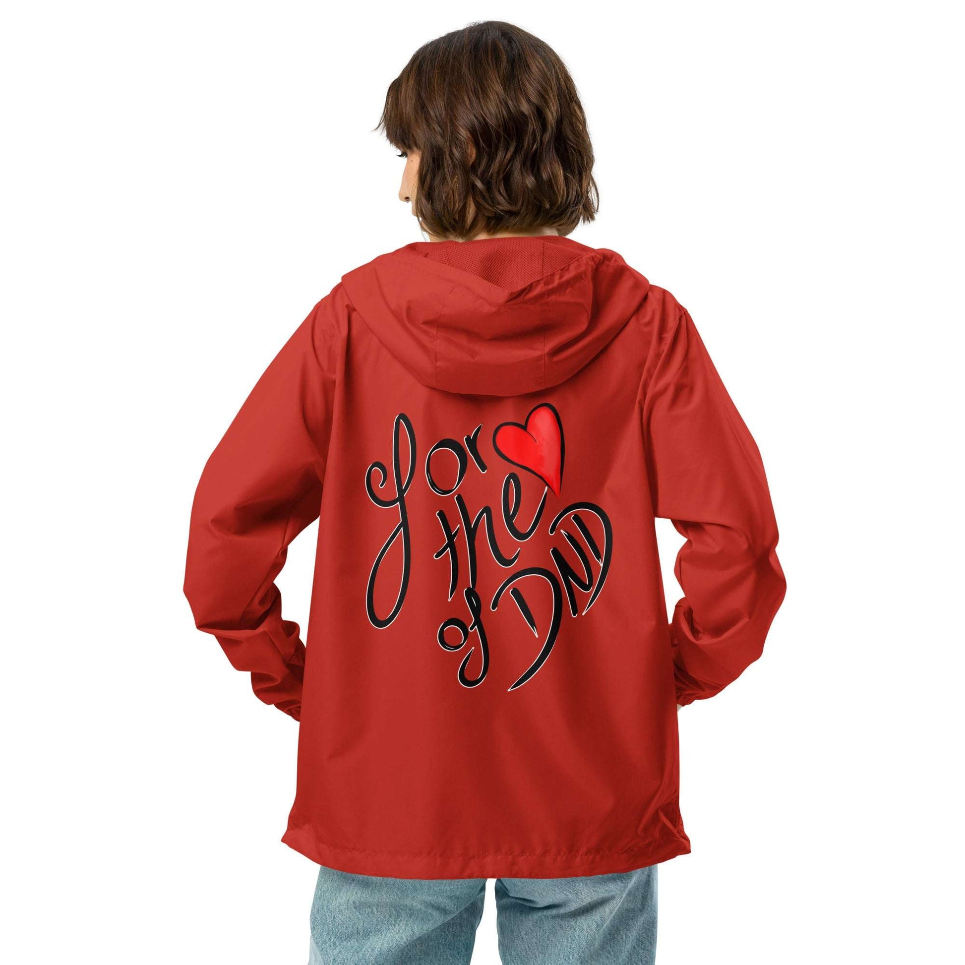 For the Love of DND Unisex lightweight zip up windbreaker