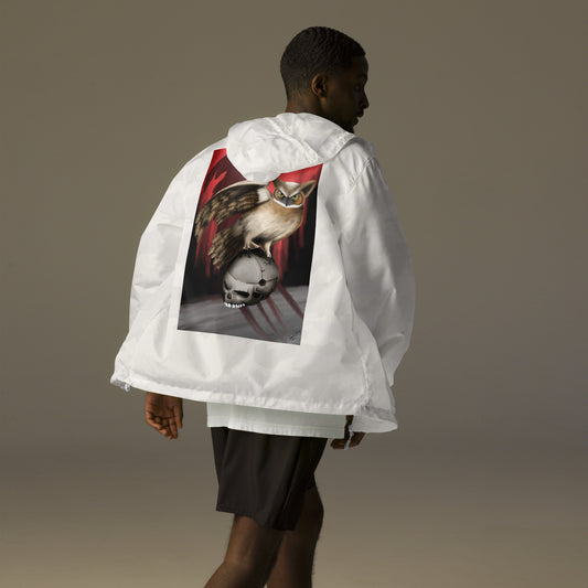 Death by OwlUnisex lightweight zip up windbreaker