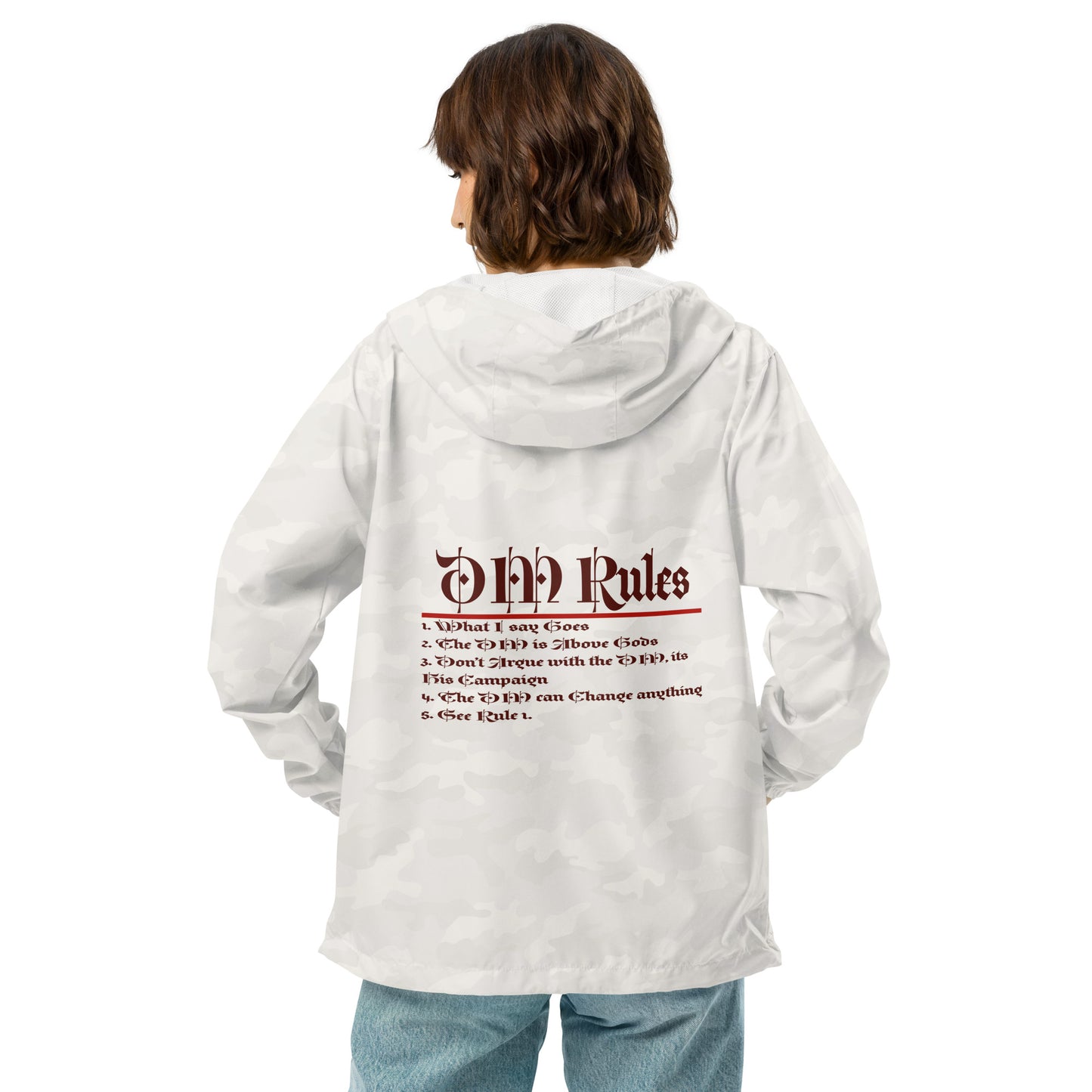 DM Rules Unisex lightweight zip up windbreaker
