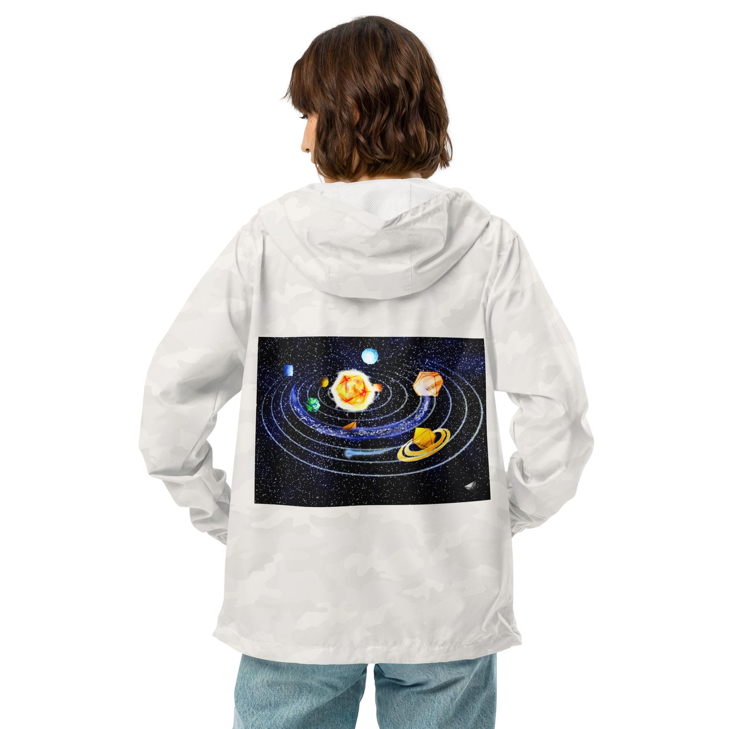 Dice Universe Unisex lightweight zip up windbreaker
