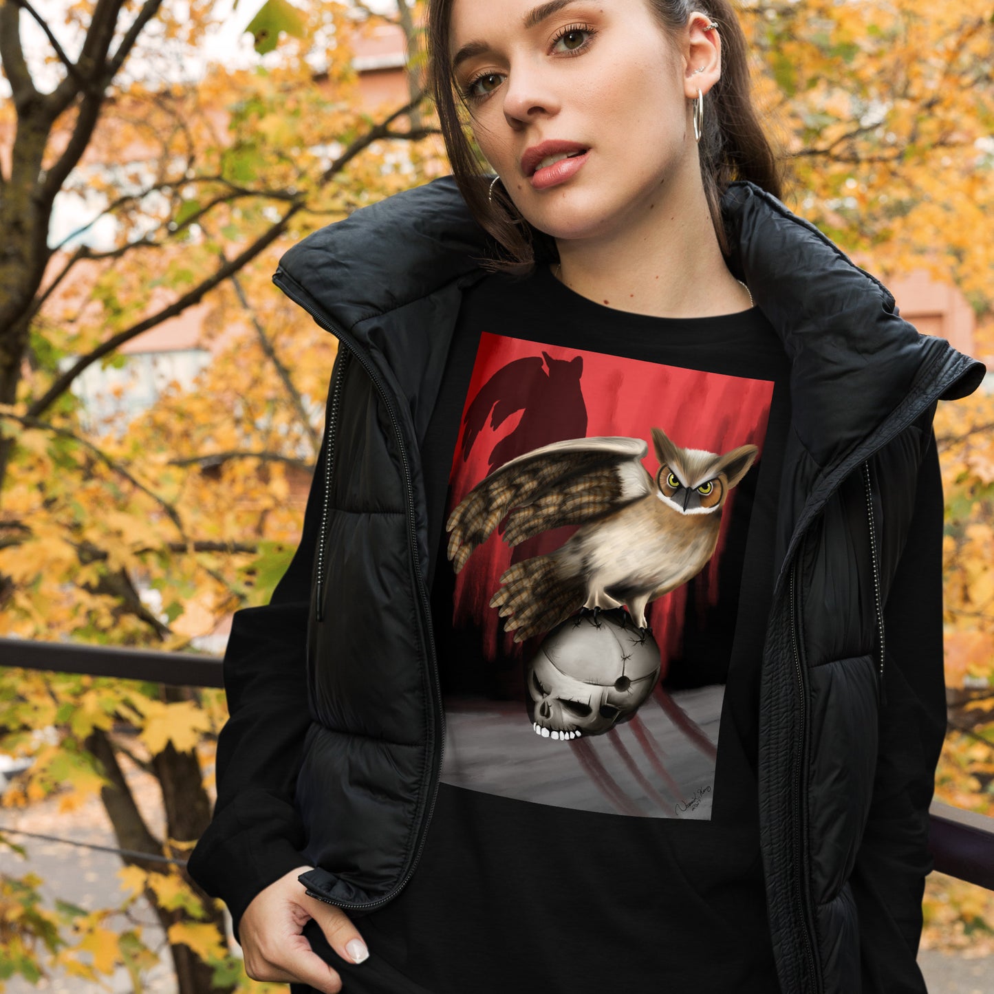 Death by Owl Unisex Long Sleeve Tee