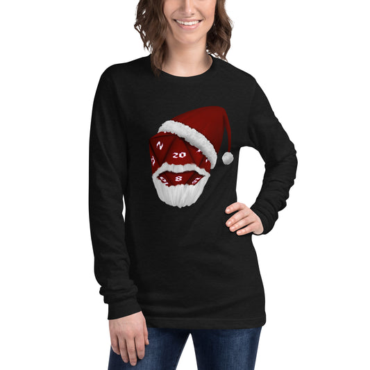 D20 Santa Naturally Unisex Long Sleeve Tee