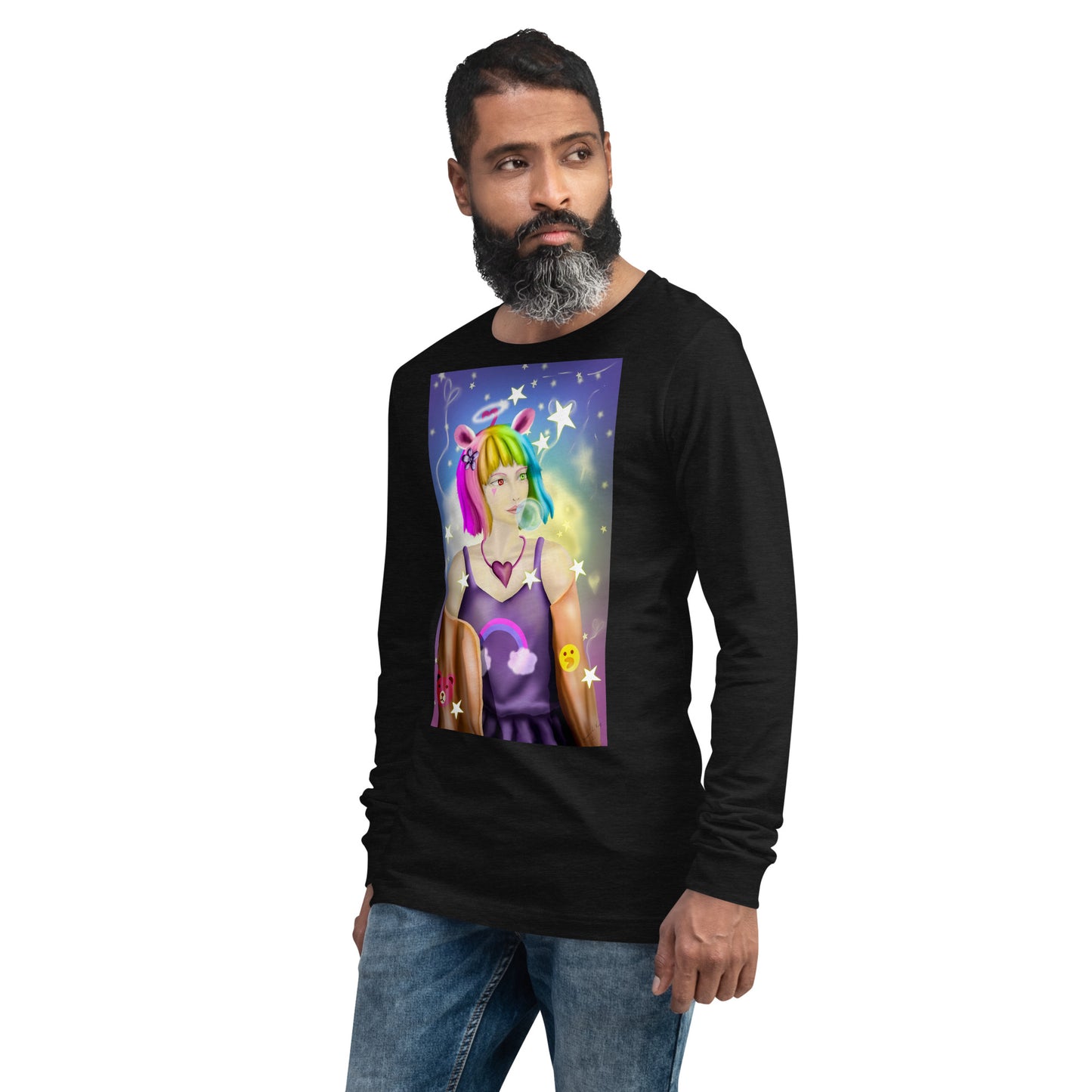 Bunny Bear Character Bunny Bear Character Unisex Long Sleeve Tee