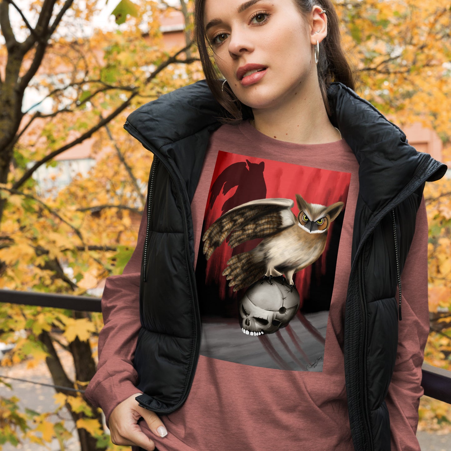 Death by Owl Unisex Long Sleeve Tee