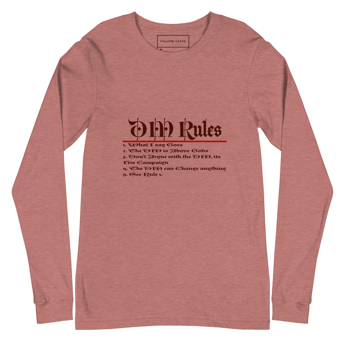 DM Rules Unisex Long Sleeve Tee