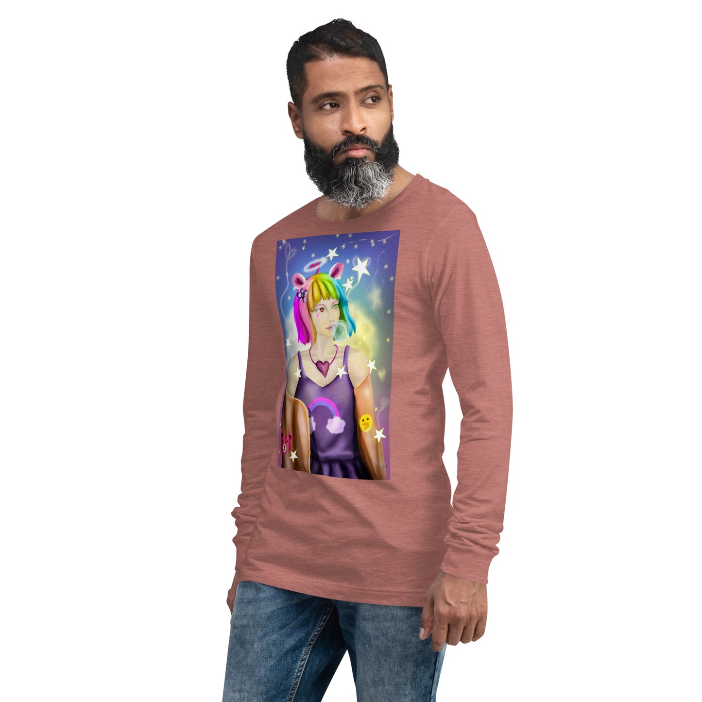Bunny Bear Character Bunny Bear Character Unisex Long Sleeve Tee