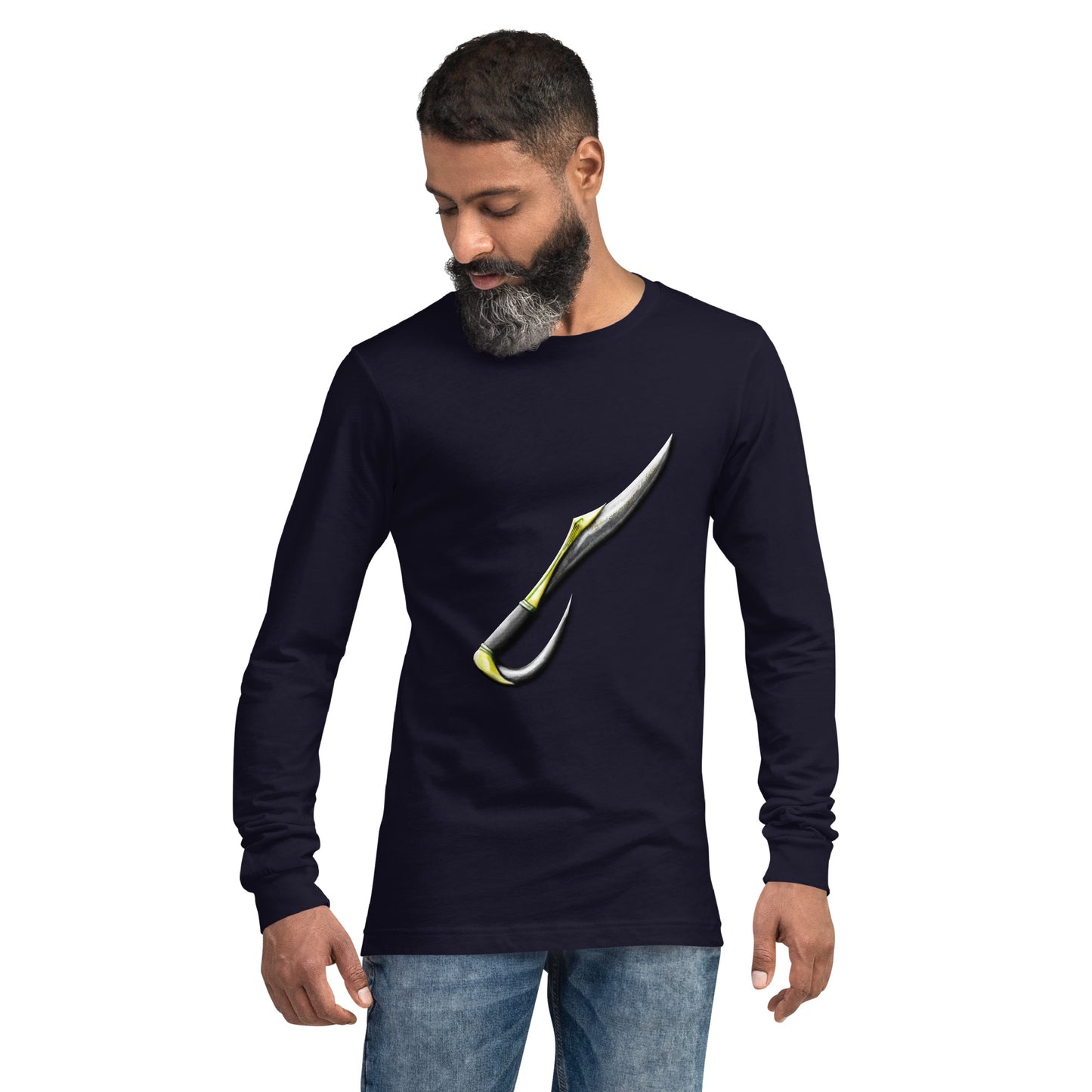 Golden Elven Shortsword Unisex Long Sleeve Tee