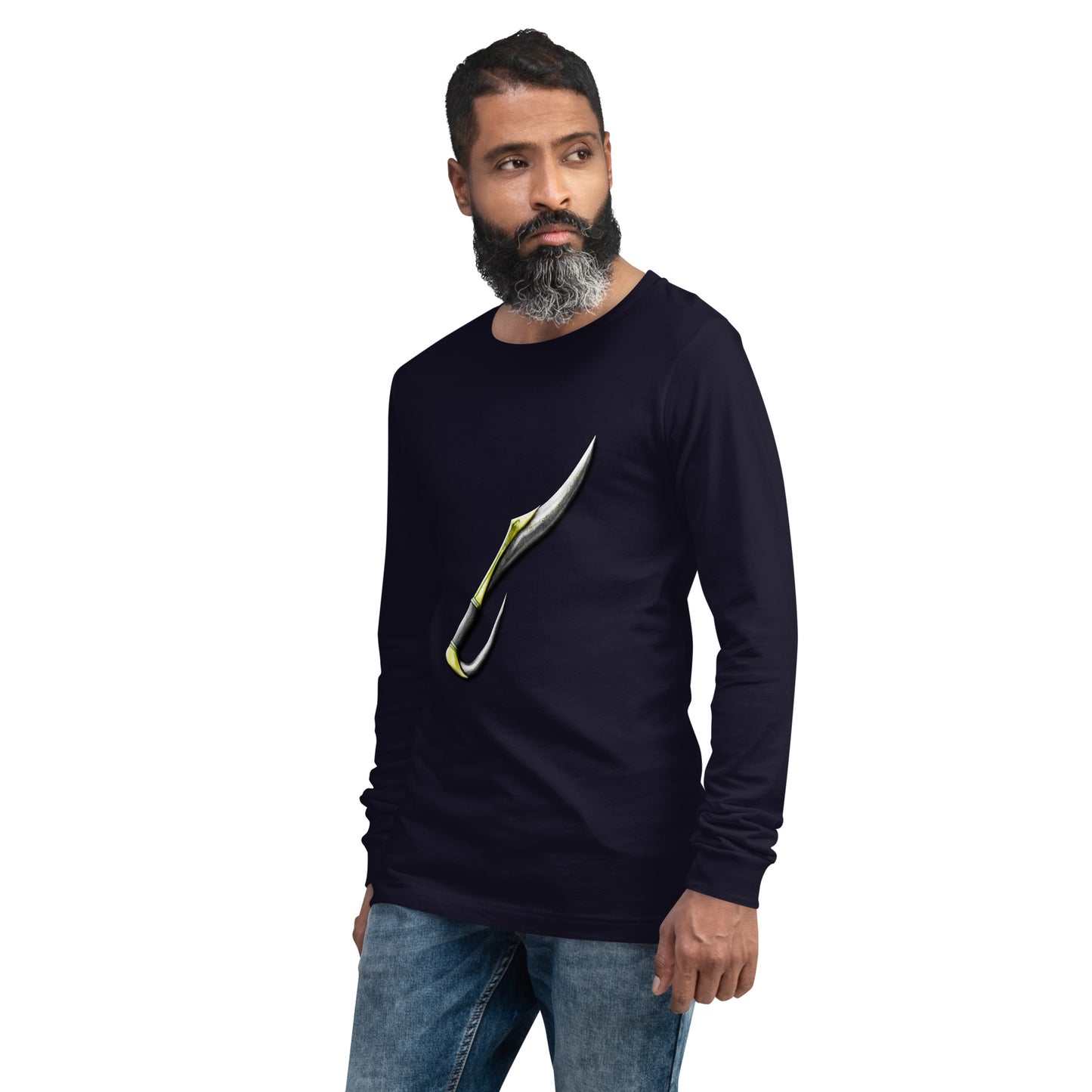 Golden Elven Shortsword Unisex Long Sleeve Tee