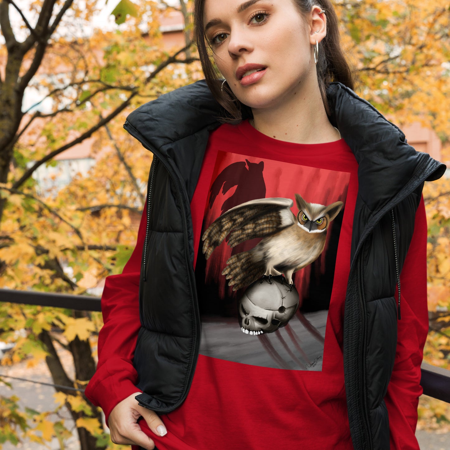 Death by Owl Unisex Long Sleeve Tee