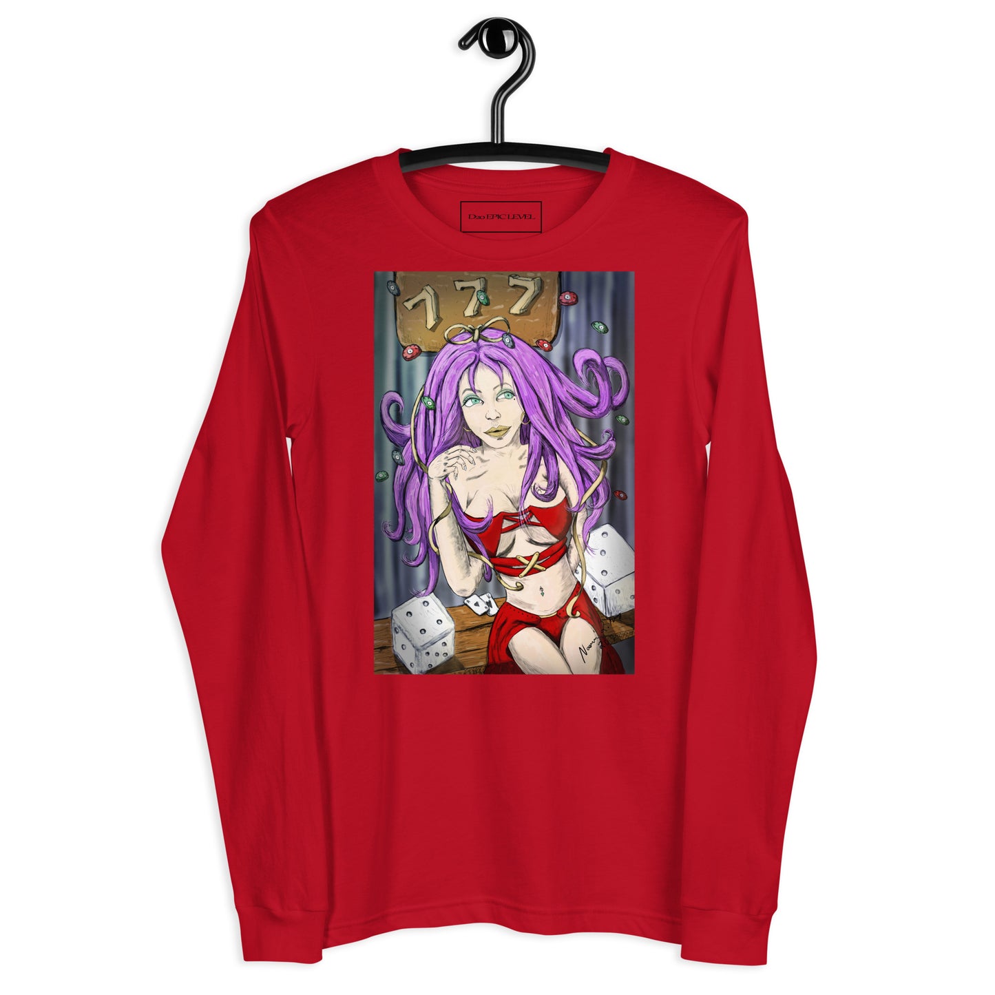 Gambling Girl (lucky) Unisex Long Sleeve Tee