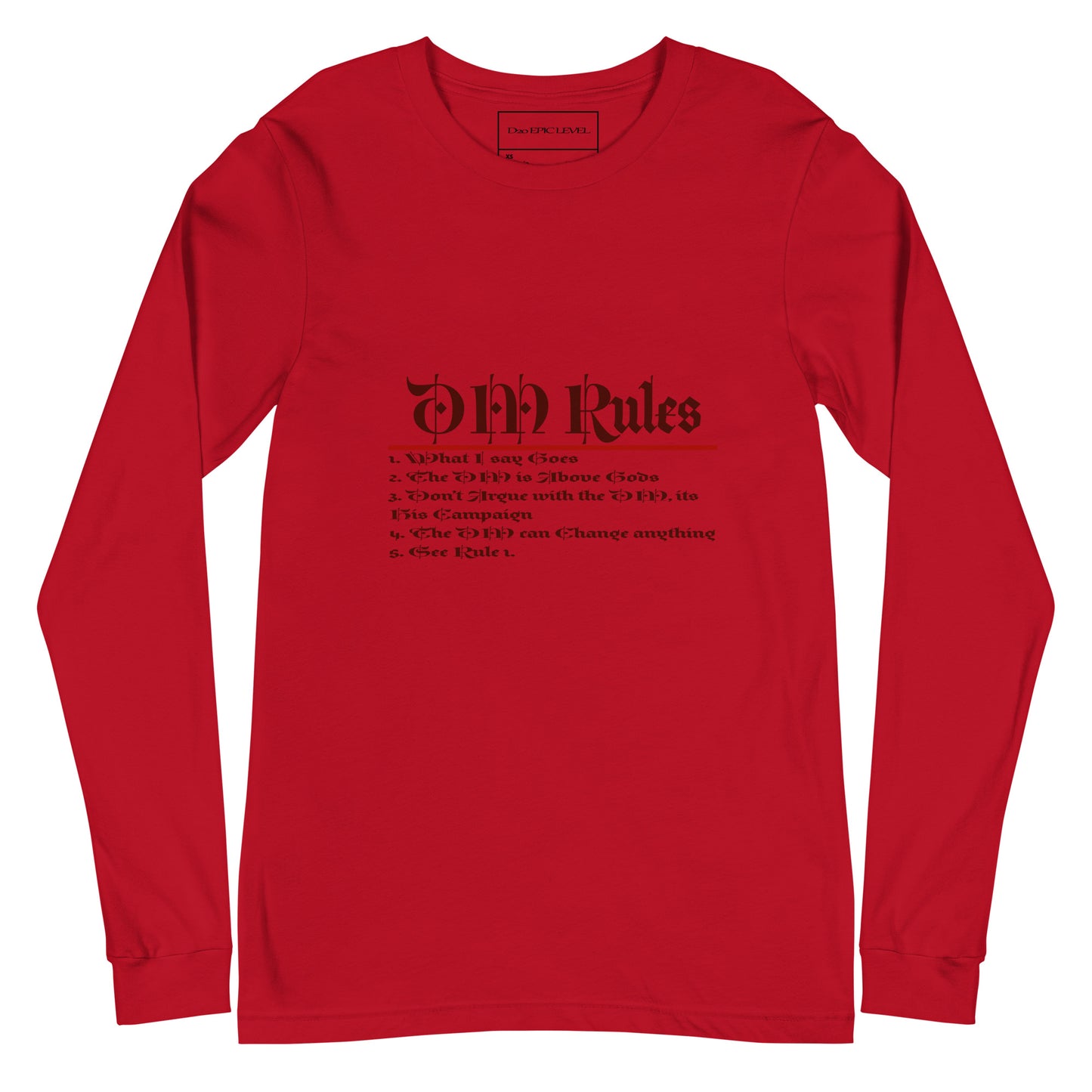 DM Rules Unisex Long Sleeve Tee