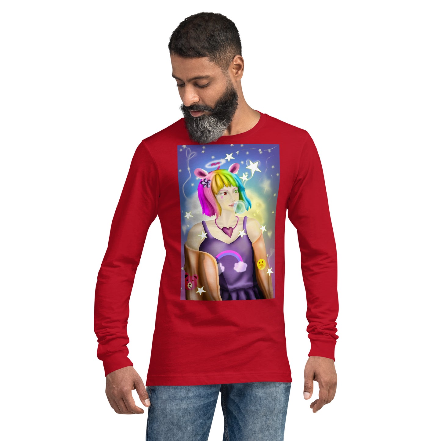 Bunny Bear Character Bunny Bear Character Unisex Long Sleeve Tee