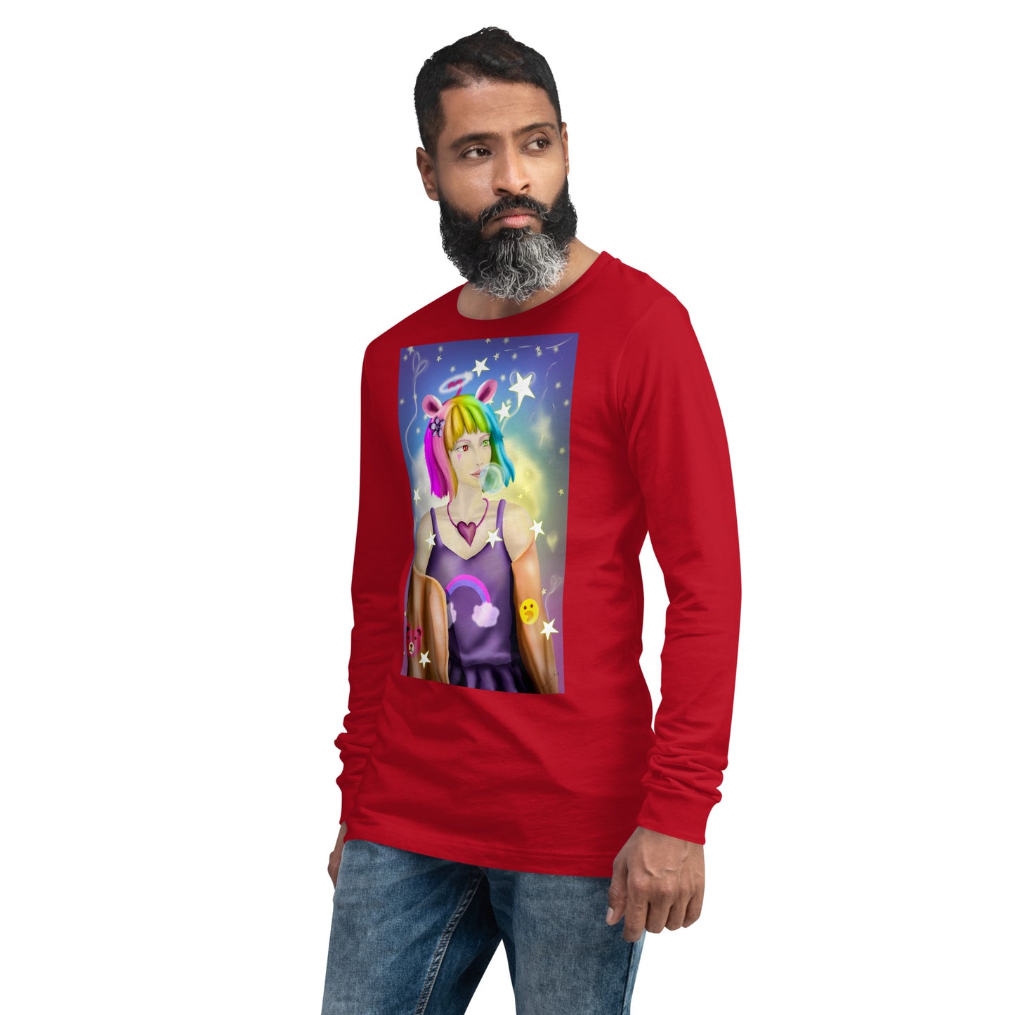 Bunny Bear Character Bunny Bear Character Unisex Long Sleeve Tee