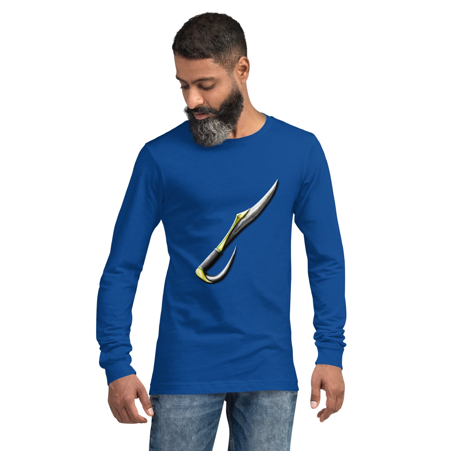 Golden Elven Shortsword Unisex Long Sleeve Tee